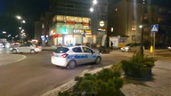 Przejazd alarmowy radiowozu Opel Corsa z KPP Otwock
