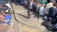 Trying to walk around the streets of Kings Cross in Modern London
