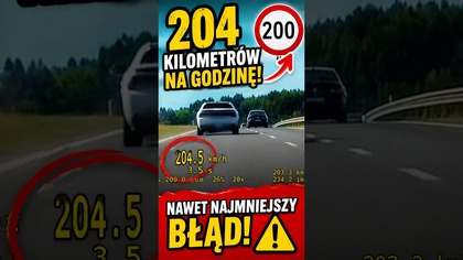 Ponad 200 km/h! Czy za taką jazdę powinno się tracić prawo jazdy?  #shorts #polskiekierowcy