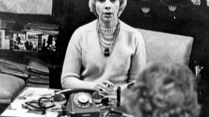 Legendarna dziennikarka Alwida Bajor, Wilno, 1980-te