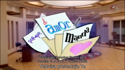 Porque el amor manda 015 NAPISY PL