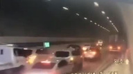 Ogromny karambol w tunelu