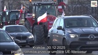 Protest rolników przeciwko Mercosur i Zielonemu Ładowi [Kraków]