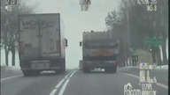 Bezmyślne wyprzedzanie o włos od wypadku !!!