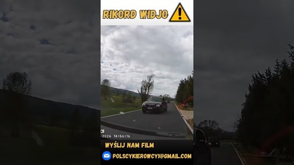 Zjeżdżanie na przeciwny pas ruchu z telefonem w ręku #polscykierowcy #shorts #rikordwidjo #dashcam