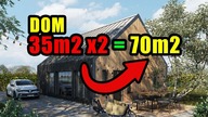 Dom 35m2 x2  dom 70m2, jak to możliwe? Dom na zgłoszenie.  Dom bez pozwolenia.  Konkurs!