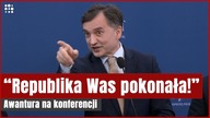 Awantura na konferencji Ziobry.  Kłótnia z dziennikarzami TVN24 | Gazeta.pl