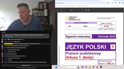 MATURA - język polski - podstawowa 2025 - wspólne rozwiązywanie arkusza maturalnego