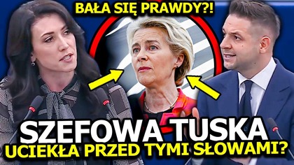 PO TYCH SŁOWACH POLAKÓW W EUROPARLAMENCIE SZEFOWA TUSKA UCIEKŁA W PANICE!