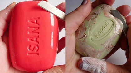 Soap Carving ASMR Relaxing Sounds no talking Satisfying ASMR Video