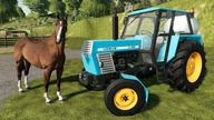 Rented a Caterpillar D11T to enlarge the field | Blue Tractor is driving the Horses | Machines LS19