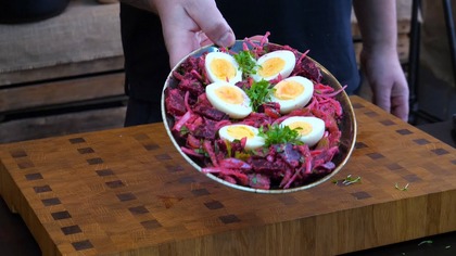 Sałatka buraczana z jajkami /Oddaszfartucha