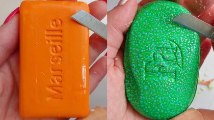 Soap Carving ASMR Relaxing Sounds no talking Satisfying ASMR Video