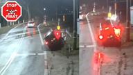 Kierujący po promilach wjeżdża w sygnalizator i napęd rogatki w Nowym Żylinie.  STOP PIRAT