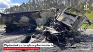 Ciężarówka stanęła w płomieniach [Serwis informacyjny, KSTV Info]
