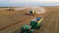 Polskie kombajny w Rumunii - Żniwa 2021 z Świerkot i Agrovena [Matheo780]