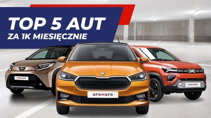  Sprawdźcie nasze najnowsze filmy: https://bit.ly/OTOMOTO_News_Videos
 Toyota Aygo X na OTOMOTO Lease: https://bit.ly/531_otomoto_lease_Toyota_Aygo_X
 Fiat Panda na OTOMOTO Lease: https://bit.ly/531_otomoto_lease_Fiat_Panda
 Renault Clio na OTOMOTO Lease: https://bit.ly/531_otomoto_lease_Renault_Clio
 Skoda Fabia na OTOMOTO Lease: https://bit.ly/531_otomoto_lease_Skoda_Fabia
 Dacia Spring na OTOMOTO: https://bit.ly/531_otomoto_Dacia_Spring

Materiał zawiera autopromocję.

Jakie nowe auto miejskie możemy mieć za około tysiąc złotych miesięcznie? Arek przygotował 5 ciekawych propozycji. Które Waszym zdaniem jest najlepsze? Zapraszamy do oglądania!

0:00 Wstęp
0:18 Toyota Aygo X
2:03 Fiat Panda
4:25 Renault Clio
5:56 Skoda Fabia
7:49 Dacia Spring
9:46 Podsumowanie

 Zgłoś auto do testu: youtube@otomoto.pl
 Współpraca i reklama: redakcja@otomoto.pl

 Inspekcja OTOMOTO: https://www.otomoto.pl/inspekcja
 Sprawdź finansowanie na OTOMOTO Pay: https://bit.ly/otomoto_pay
 Tabela wygłuszenia: https://bit.ly/Motopedia_tabela_wygluszenia

ZNAJDŹ NAS W INTERNECIE:
 Strona WWW: https://bit.ly/531_otomoto_lease
 Dołącz do naszej grupy na FB: https://bit.ly/Funkiel_Grupa
 Instagram: http://bit.ly/instagram_otomoto
 OTOMOTO News - nasz portal motoryzacyjny: https://bit.ly/OTOMOTO_News

O KANALE:
Na naszym kanale znajdziecie recenzje aut używanych i nowych. Filmy publikujemy co najmniej raz w tygodniu - zatem nie zapomnijcie zasubskrybować kanału, aby nie przegapić kolejnych filmów!

 Subskrybuj kanał: http://bit.ly/subskrybuj_otomoto

 Na OTOMOTO teraz także sprzedasz i kupisz CZĘŚCI: https://bit.ly/531_czesci

#toyota #skoda #dacia