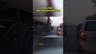 Szeryf czy niewidzialny korek?!  #polskiedrogi #szeryf #panda #ruch #dashcam