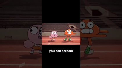 Stop hiting gumball!  He is gey