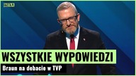 Braun na debacie w TVP.  Wszystkie wypowiedzi | Gazeta.pl