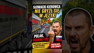 Słowacki kierowca powiedział, co myśli.   Zrozumielibyście jego przekaz? #kierowcy #droga #shorts