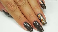 Autumn nails / GELAQ 292 & PAINTS