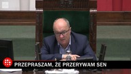 Janusz Korwin-Mikke zasnął w Sejmie