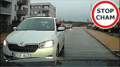 Spotkanie z Uberem na zwężeniu jezdni #1816 Wasze Filmy