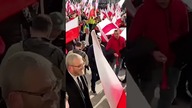 Grzegorz Braun na proteście rolników w Warszawie