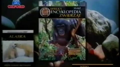 Reklama drugiego tomu kolekcji Wielka Encyklopedia Zwierząt.