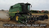 Żniwa 2021 Pszenica znowu sypie! John Deere 2256 & John Deere 6620