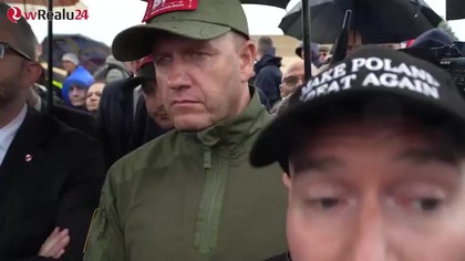 Grzegorz Braun dokonuje obywatelskiego zatrzymania Rabina Schudricha w Jedwabnem¿! SZACHRAJ SCHUDRICH! mp4 686x432