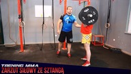 Trening MMA - Zarzut siłowy ze sztangą