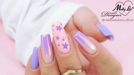 Ombre stars nails art tutorial / Allepaznokcie Molly Lac