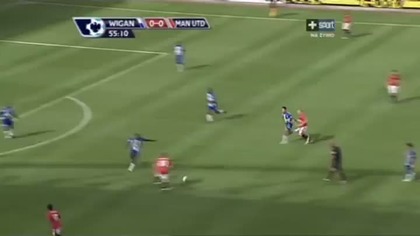 Premier League sezon 2009/2010 Wigan 0-1 Man Utd Rooney