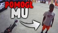 MOTOCYKLISTA URATOWAL ZYCIE