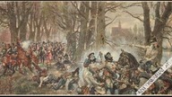 Litografia Książę Józef na Grobli Raszyńskiej w dniu 19. 04. 1809 r. [wg obrazu W. Kossaka]