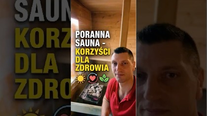 Poranna Sauna Korzyści dla Serca i Odporności.  #shorts #sauna #biohacking