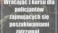 Wracając z kursu dla policjantów zajmujących się poszukiwaniami zatrzymał...  poszukiwanego