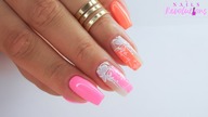Easy summer neon nails art / Colours by Molly /allepaznokcie