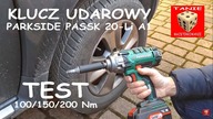 PARKSIDE PASSK 20-Li A1 Test 100/150/200 Nm !!! Akumulatorowy Klucz udarowy z Lidla