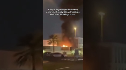 POTĘŻNY POŻAR PO UDERZENIU DRONA.  SKALA ZNISZCZEŃ PRZERAŻA!