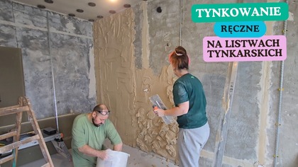 Tynkowanie ręczne na listwach tynkarskich