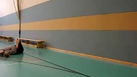 Wall jump prosto na plecy