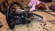 Stihl 024 Falujące obroty.  Usterka.
