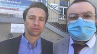Relacja spod szpitala - Krzysztof Bosak