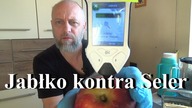 Jabłko kontra seler.  Pomiar azotanów.