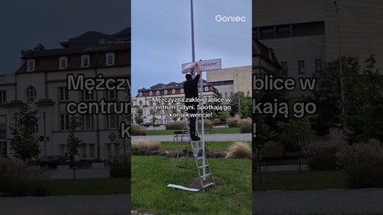 ZAKLEIŁ TABLICE W CENTRUM GDYNI.  SPOTKA SIĘ Z KONSEKWENCJAMI