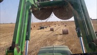 Zwożenie słomy/ John Deere 6110MC/ Kula