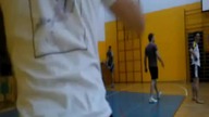 miss+ jump on 48 inch box.  super slippery floor